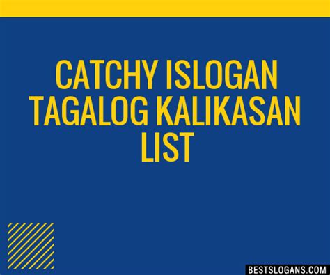 slogan tagalog kalikasan